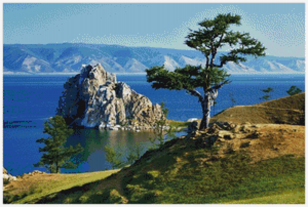 Озеро Байкал - природа, камни, озеро, горы - предпросмотр