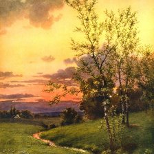 Схема вышивки «Весенний пейзаж»