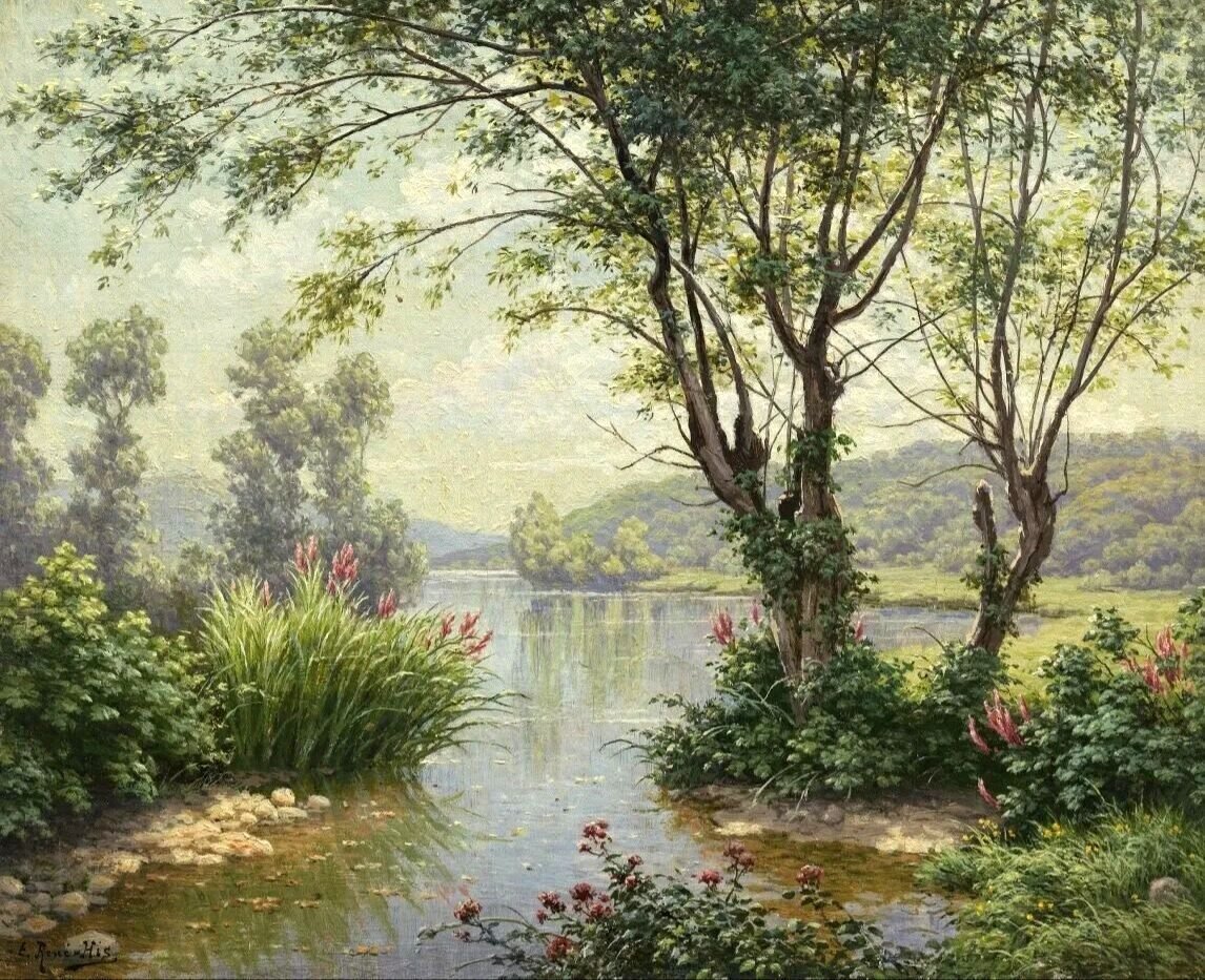 Летний пейзаж - лето, озеро - оригинал