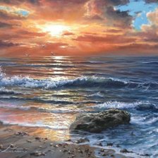 Схема вышивки «Закат»