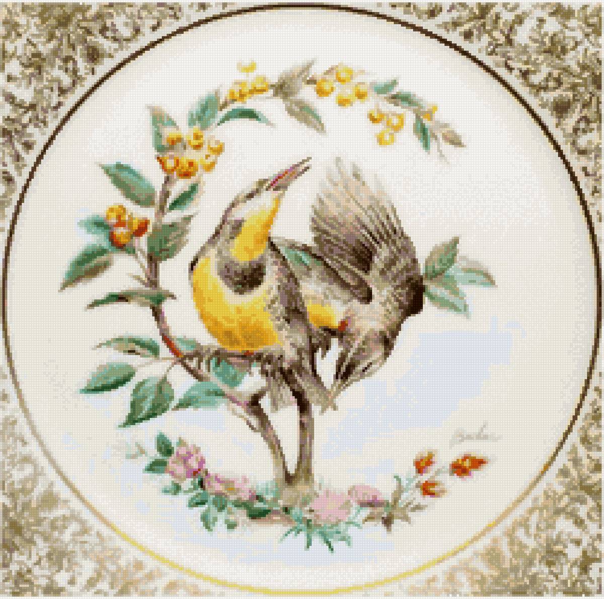 Птицы - цветы, ягоды, тетки, птицы - предпросмотр