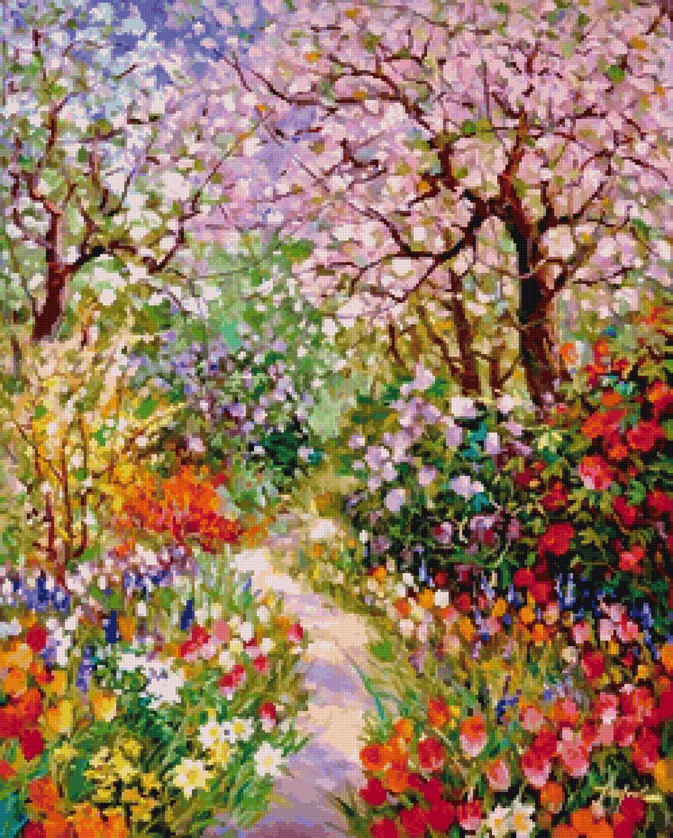 Весенний сад - весна, радость, цветение - предпросмотр