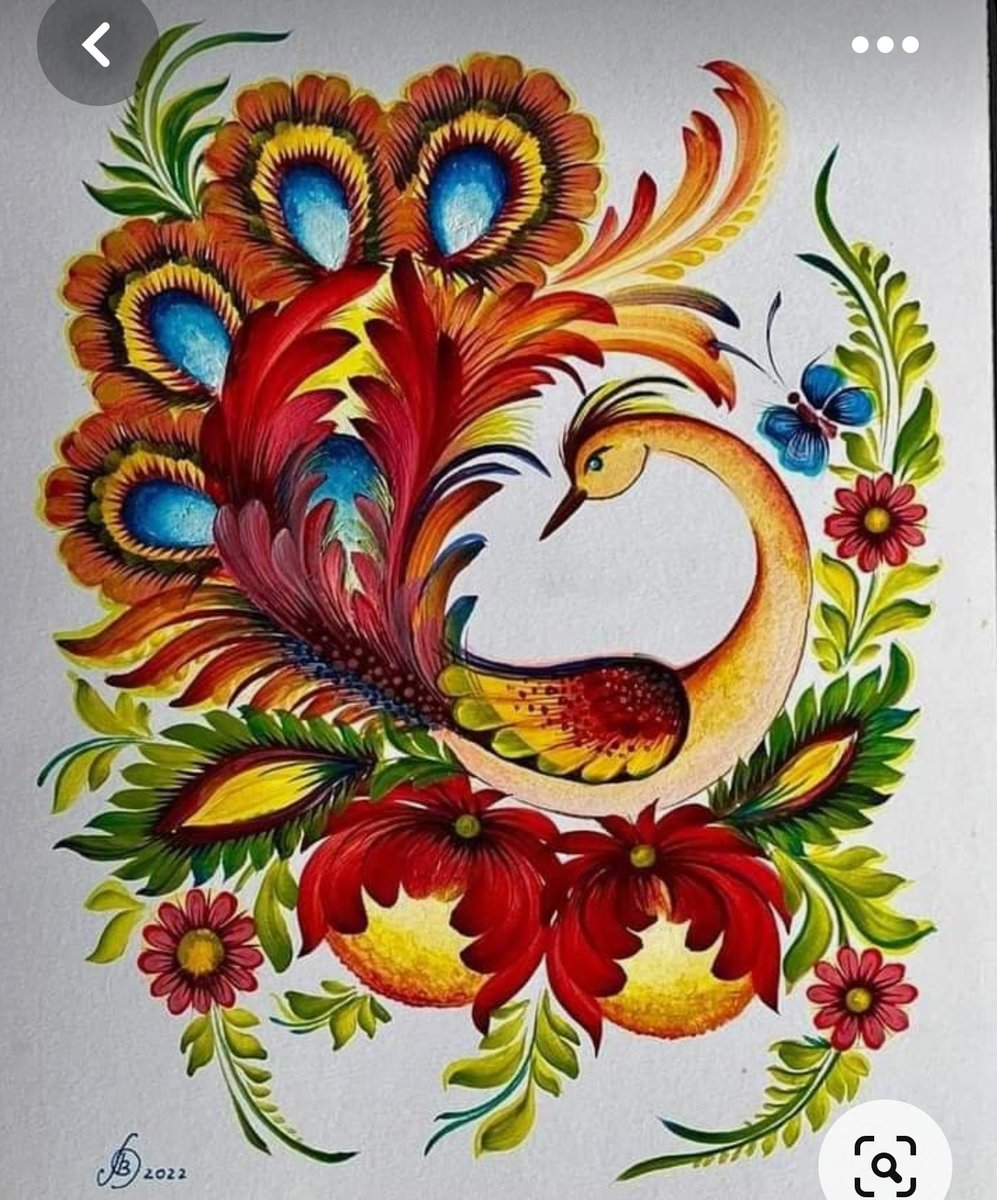 Петриковская роспись - этно - оригинал