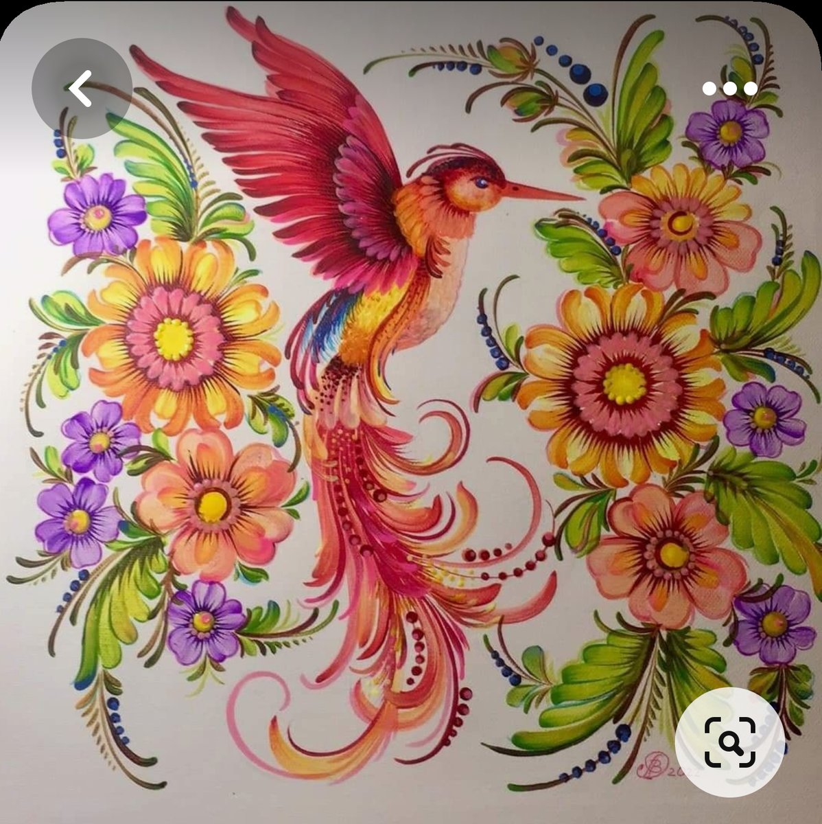 Петриковская роспись - этно - оригинал