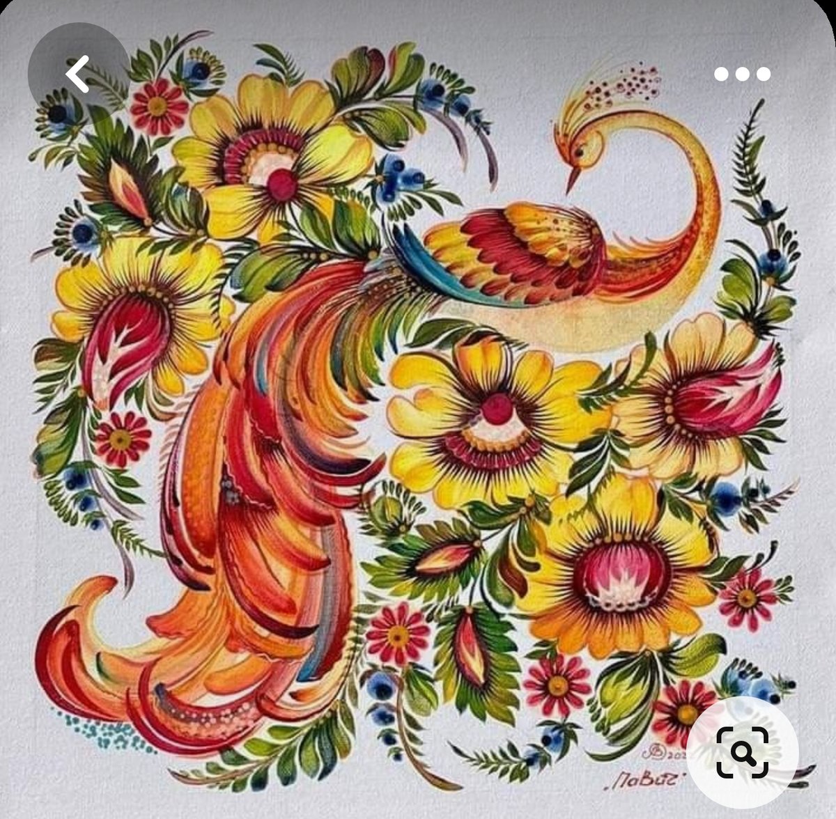 Петриковская роспись - этно - оригинал