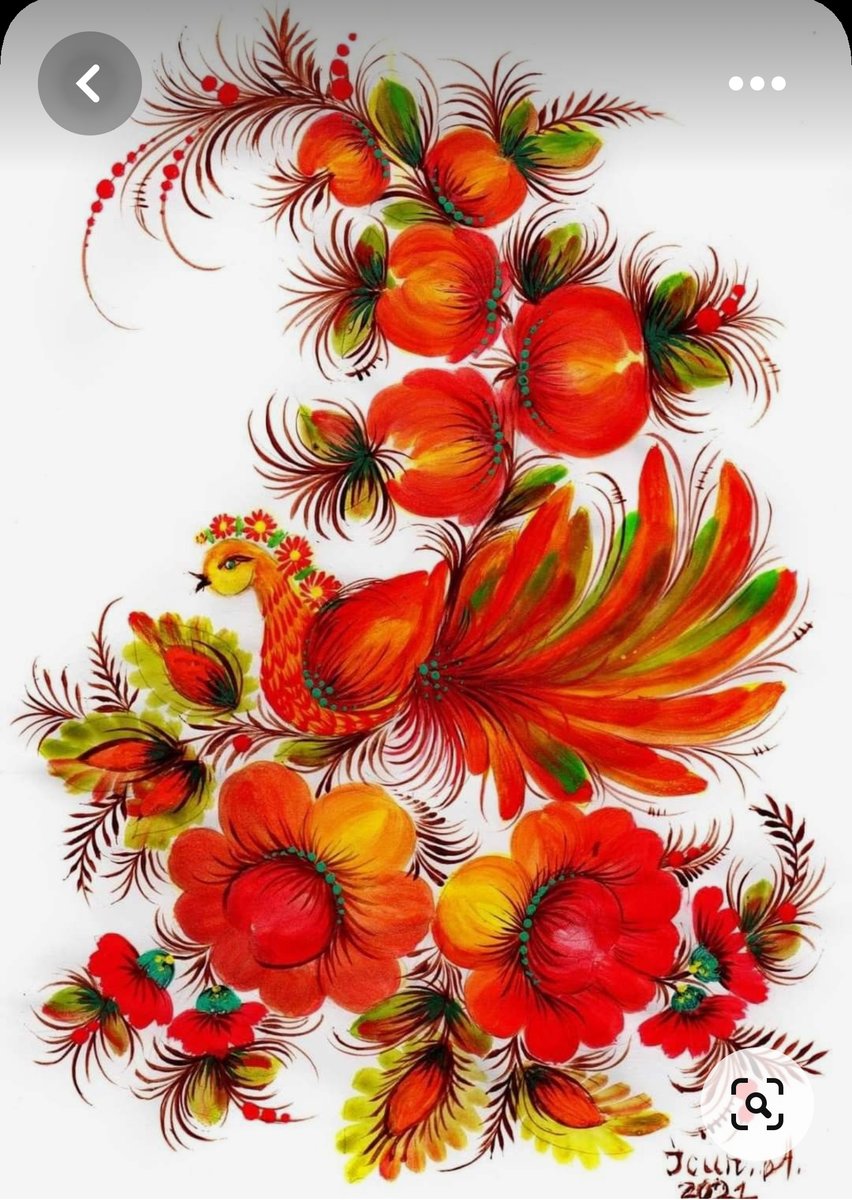 Петриковская роспись - этно - оригинал