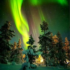 Схема вышивки «Северное сияние»