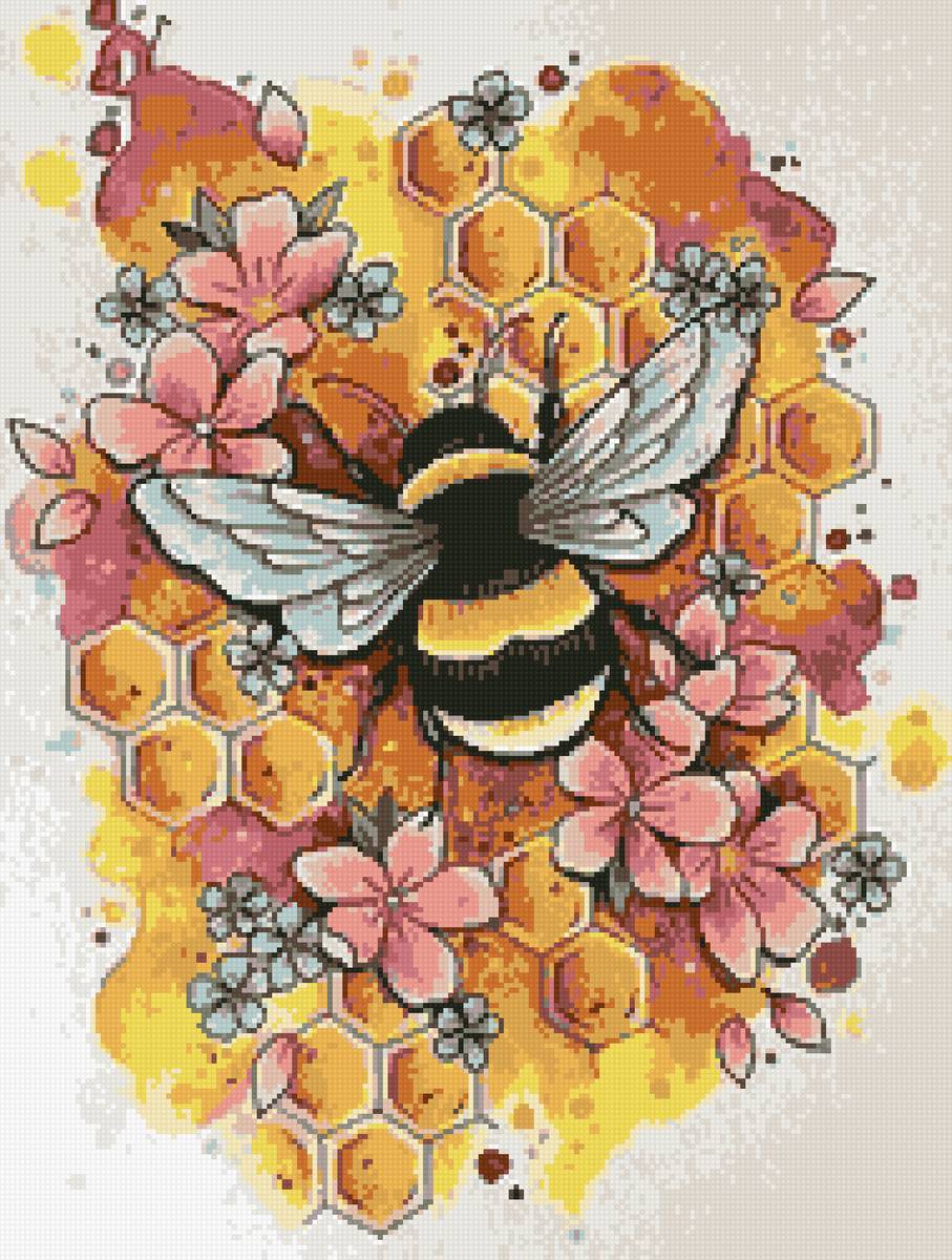 Пчелка - иллюстрация, пчелка - предпросмотр