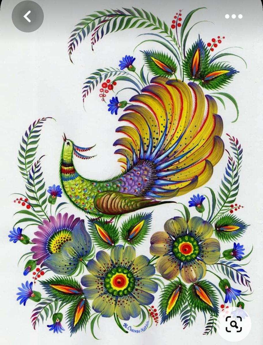 Петриковская роспись - этно - оригинал