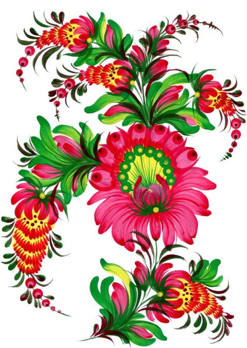 Петриковская роспись - этно - оригинал