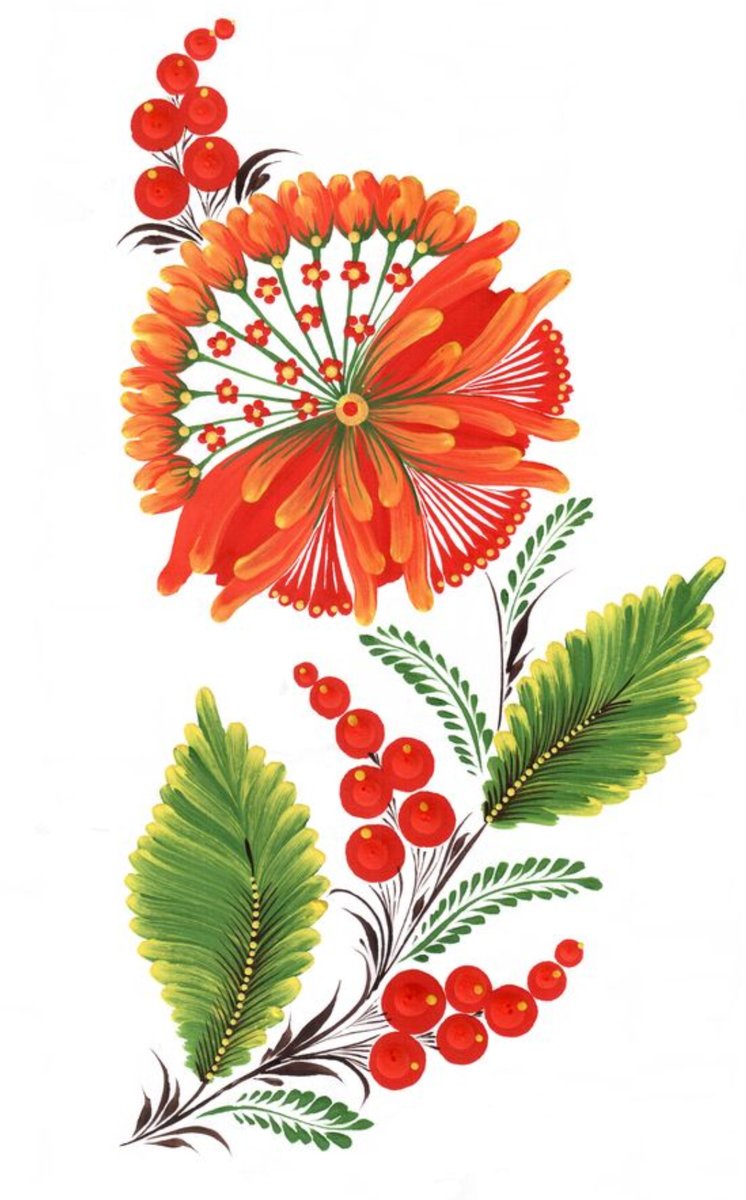 Петриковская роспись - этно - оригинал