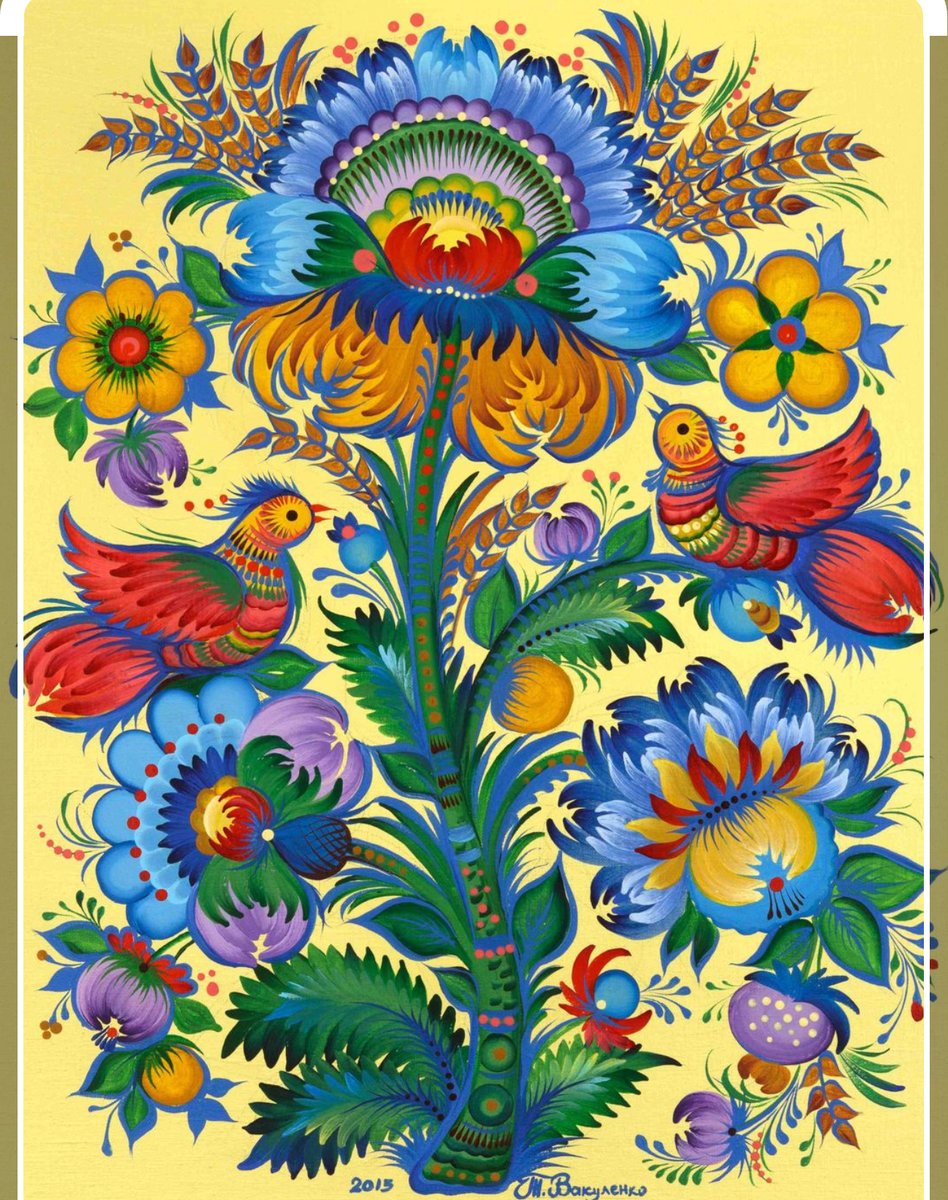 Петриковская роспись - этно - оригинал