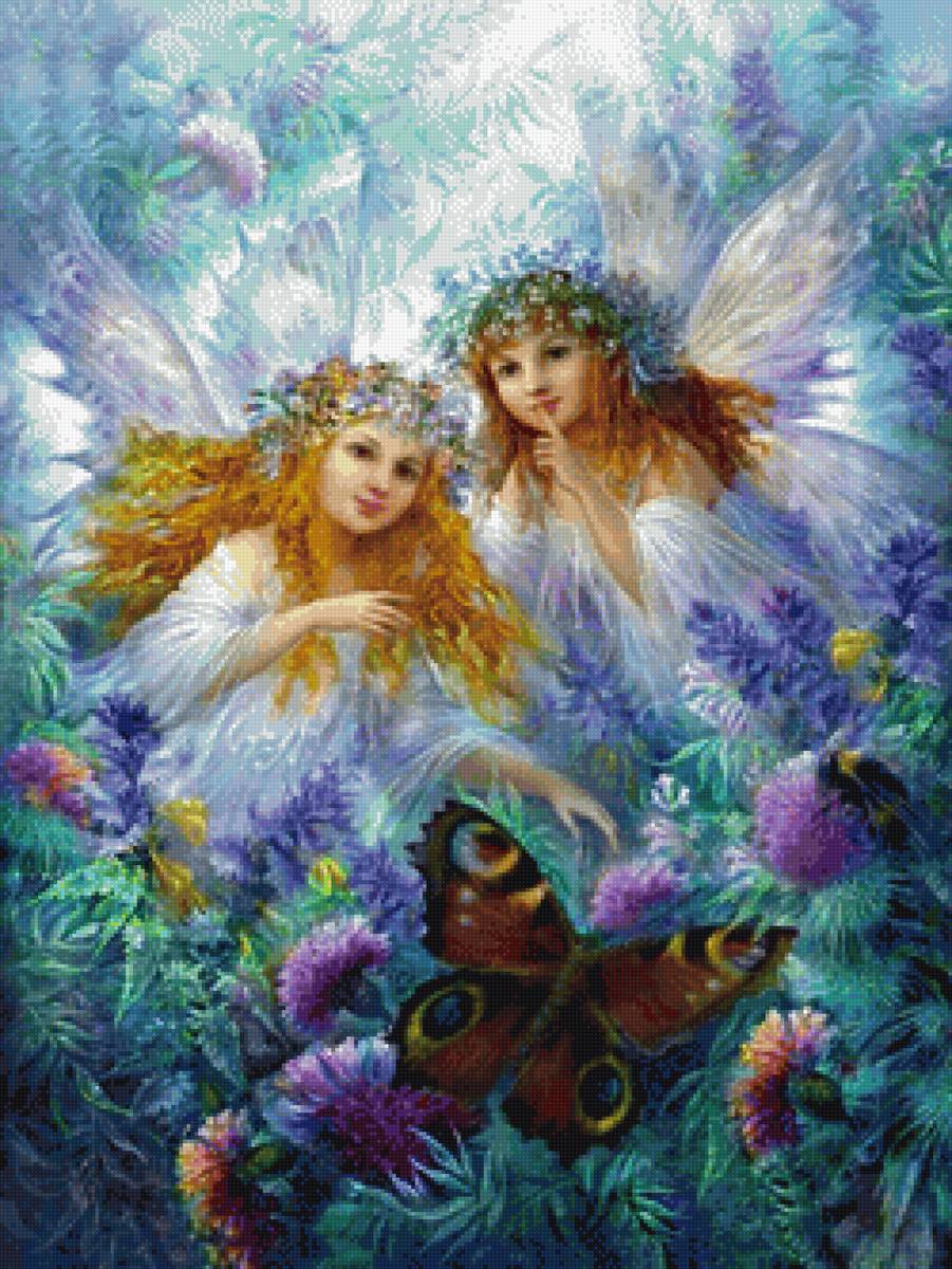 Сказочные феи - девушки, бабочки, феи - предпросмотр