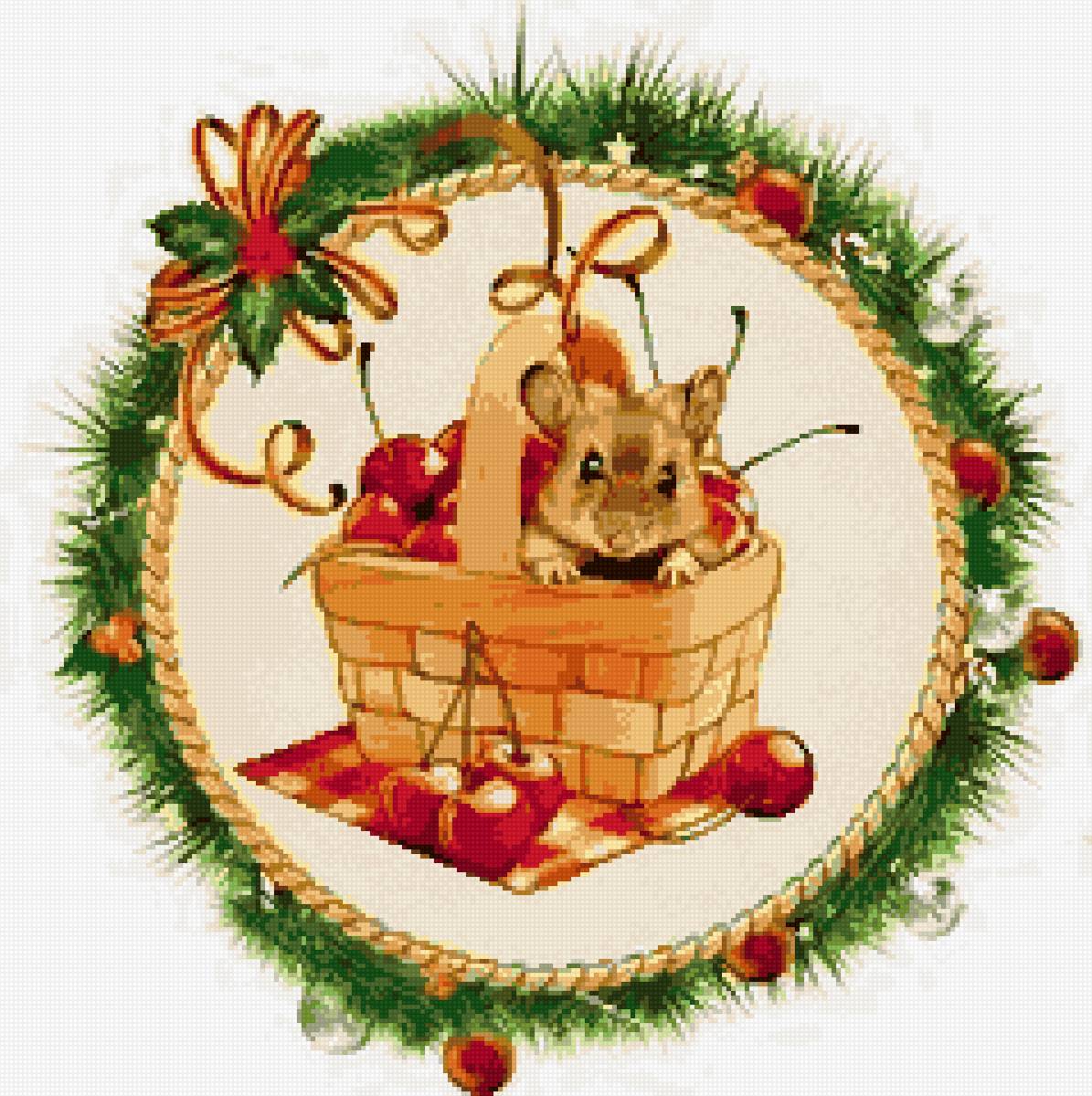 №2629077 - мышка, ягоды - предпросмотр