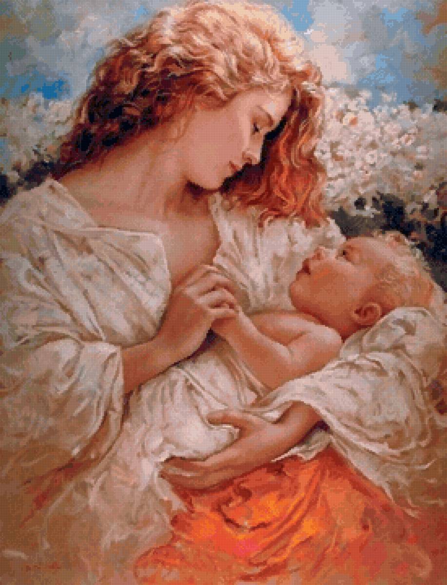 Материнство - портрет, мать, дитя - предпросмотр