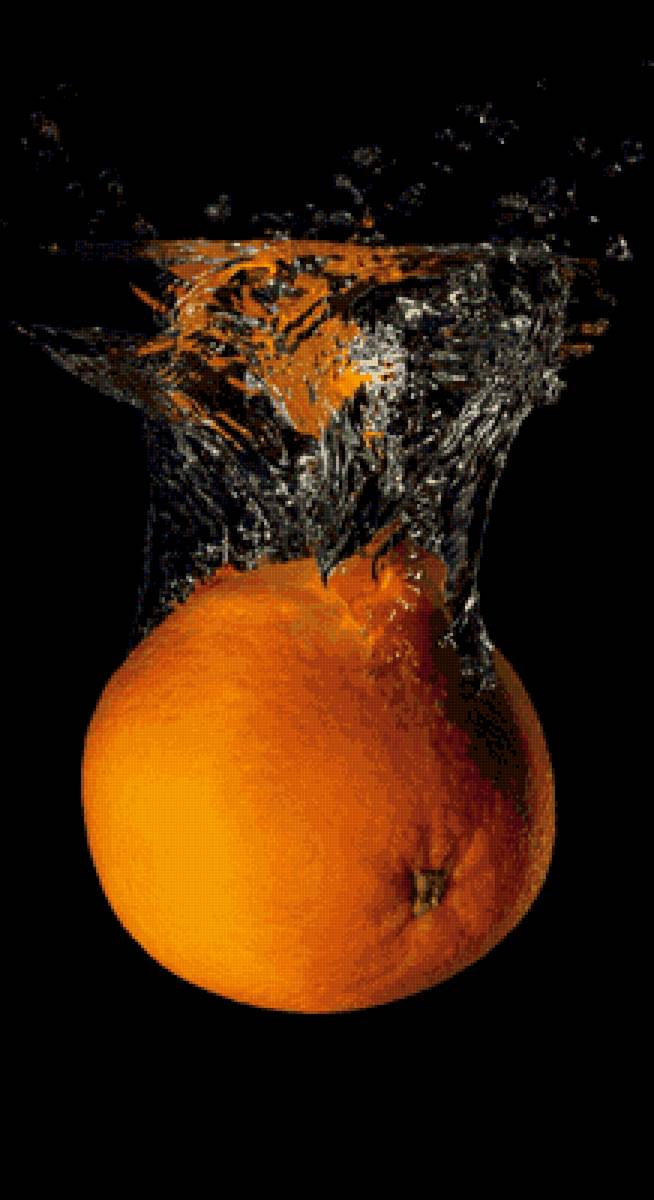 Апельсин в воде - апельсин - предпросмотр