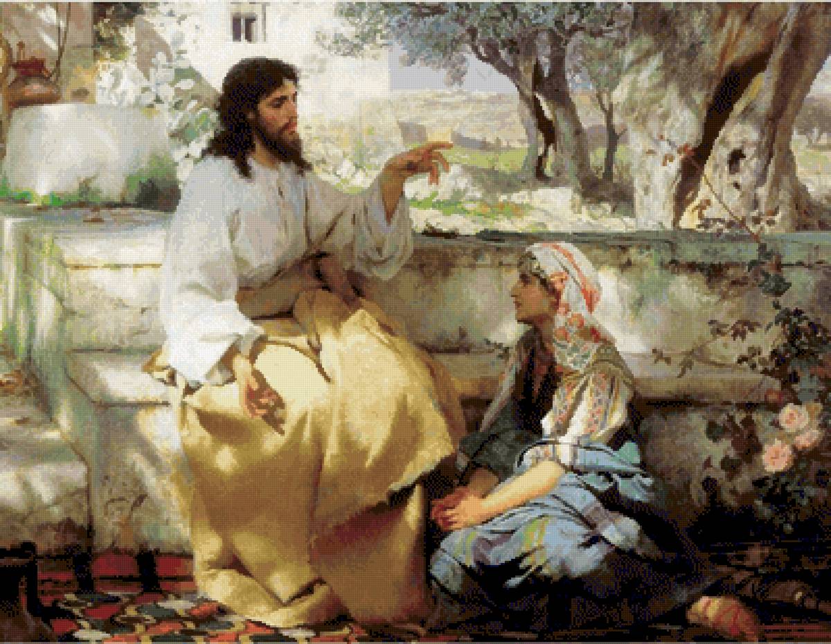 Семирадский Генрих «Христос у Марфы и Марии» - религия - предпросмотр