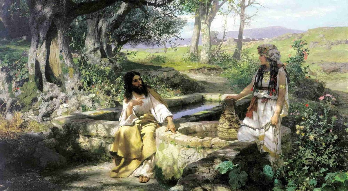 Семирадский Генрих «Христос и самаритянка» - религия - оригинал