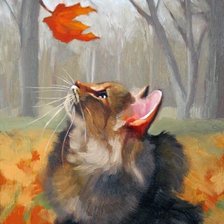 Схема вышивки «Осенняя прогулка»