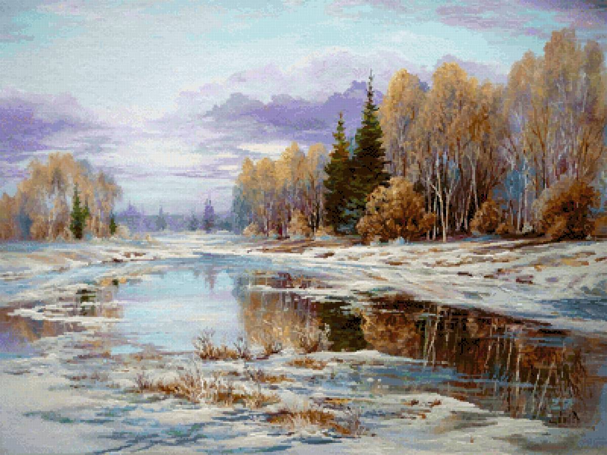 Весенний пейзаж Батурин - весна, пейзаж - предпросмотр