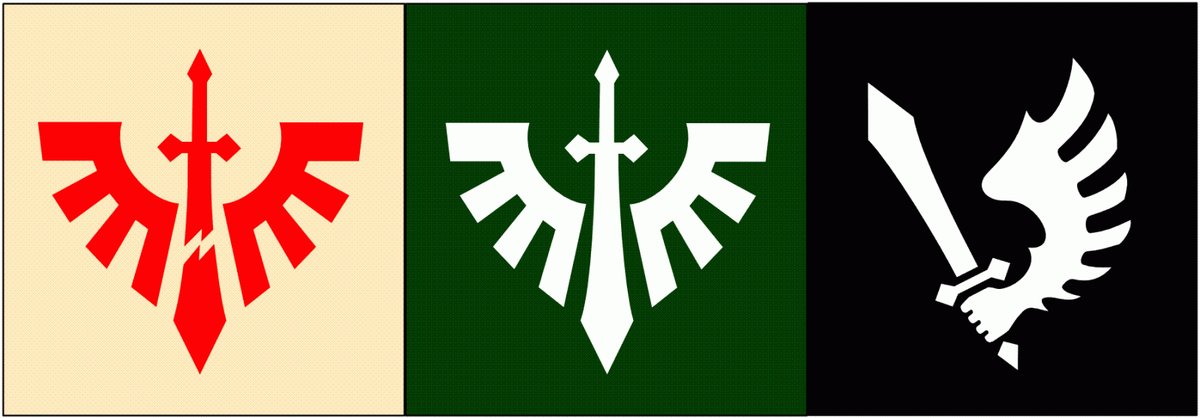 Геральдика Тёмных ангелов - вархаммер - оригинал