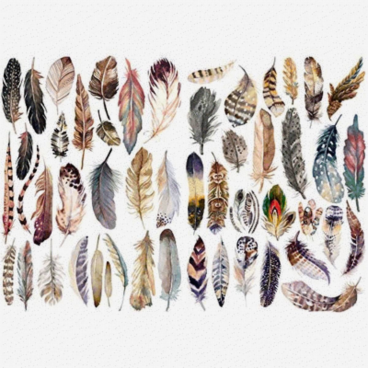 Перья - панно, ловец снов, перо, перья, подушка, наволочка - предпросмотр