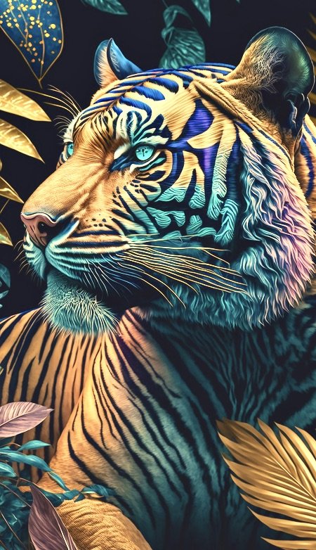 "портрет" тигра - природа, животные, тигр - оригинал