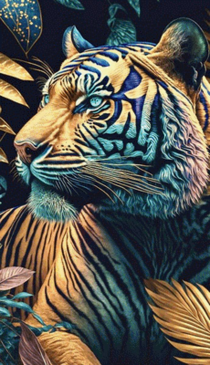 "портрет" тигра - природа, животные, тигр - предпросмотр