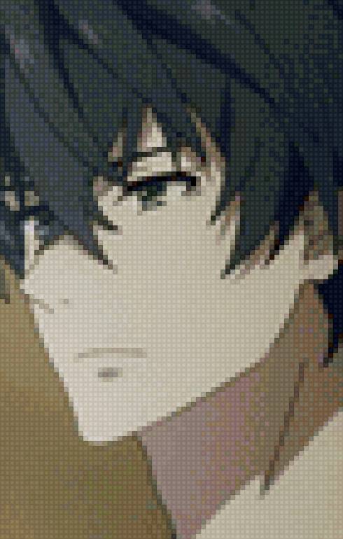 Иватани Наофуми схема для шитья крестиком вертикальная - вышивка, наофуми, аниме, ивани - предпросмотр