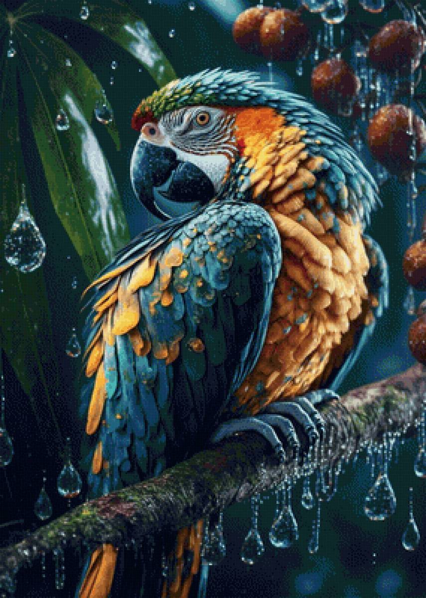 птица-говорун - птицы, попугай, природа - предпросмотр