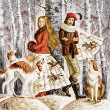 Схема вышивки «Дамы и кавалеры»