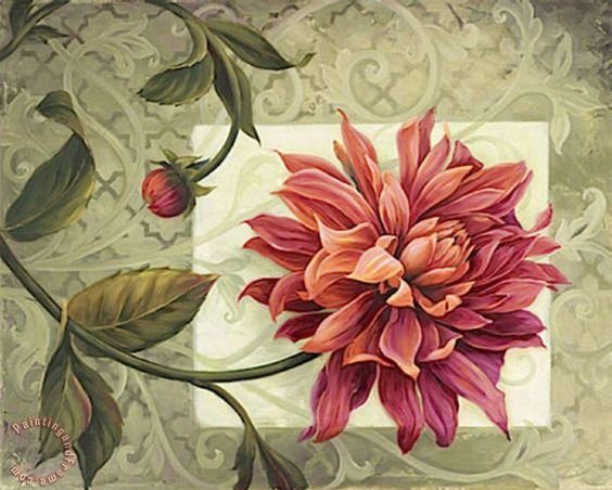 Винтажные иллюстрации - иллюстрация, цветы, винтаж - оригинал