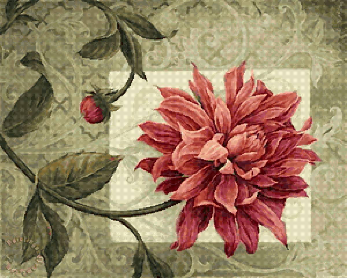 Винтажные иллюстрации - цветы, винтаж, иллюстрация - предпросмотр