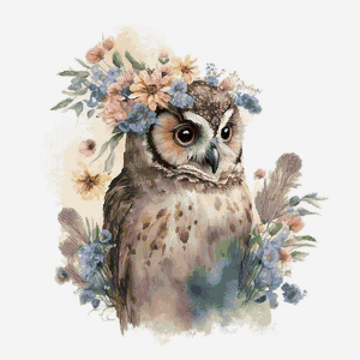 Совушка - совушка, рисунок - предпросмотр