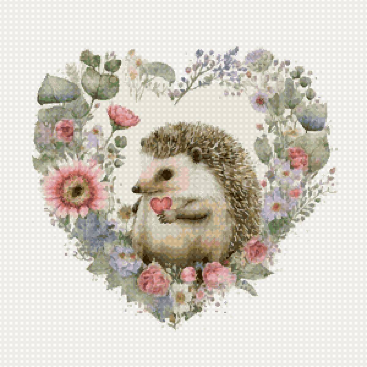 Ежик - ежик, рисунок - предпросмотр