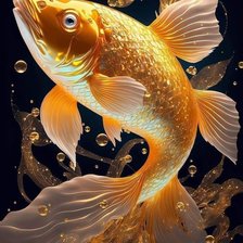 Схема вышивки «,,золотая рыбка,,»