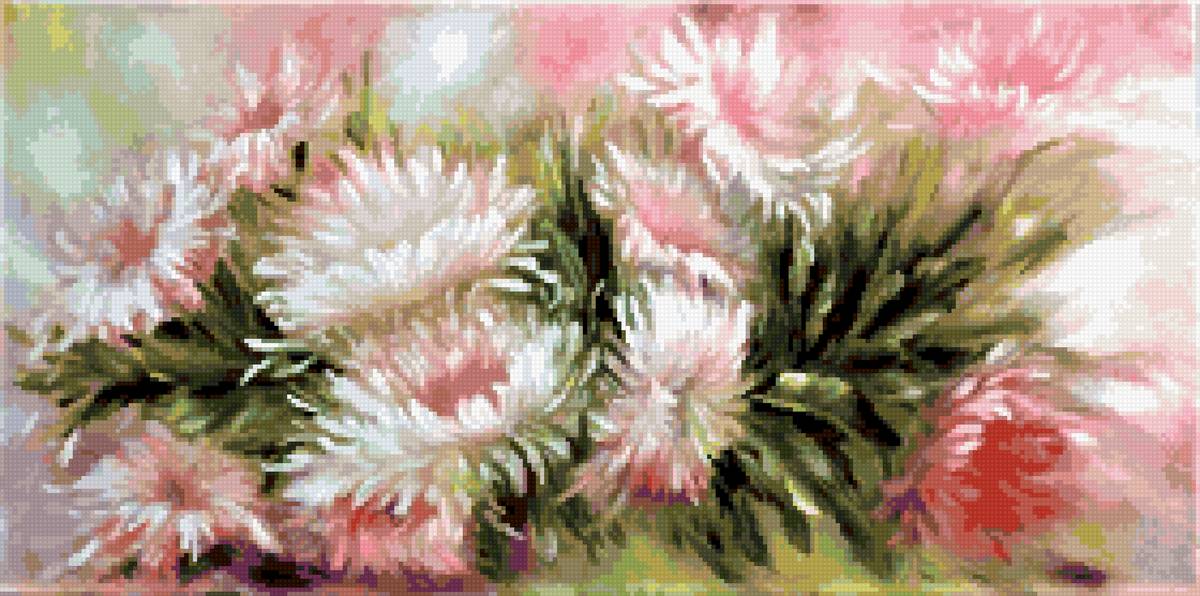 осенние астры - цветы - предпросмотр