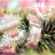 Схема вышивки «осенние астры»