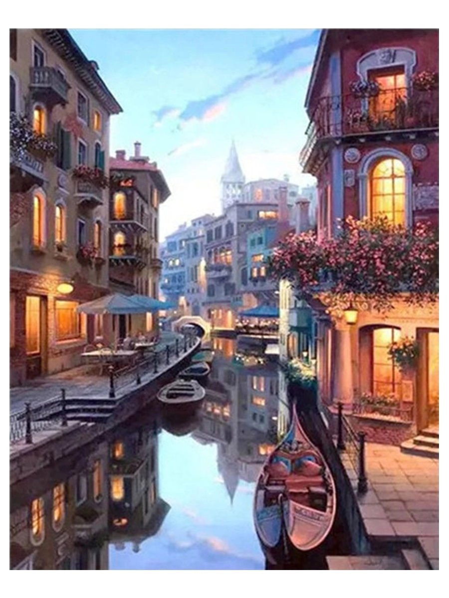 Улочка Венеции - венеция, река, городские улицы - оригинал