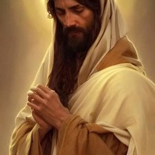 Схема вышивки «JESUS ORANDO»