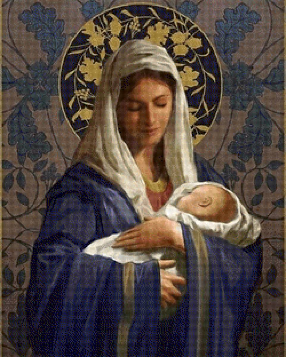 VIRGEN MARIA CON NIÑO JESUS - предпросмотр