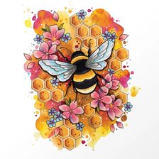 Оригинал схемы вышивки «Пчела» (№2640092)
