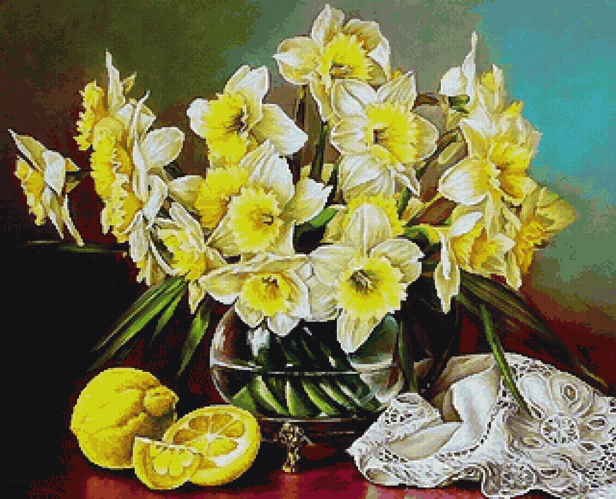 Нарциссы - цветы - предпросмотр