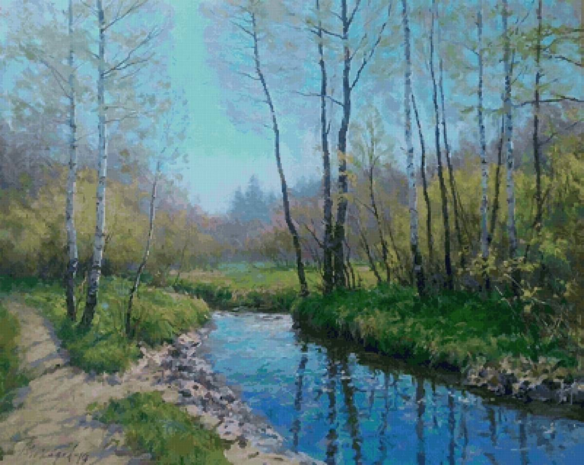 Первая зелень - весна, пейзаж - предпросмотр