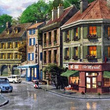 Схема вышивки «Улочки Парижа»