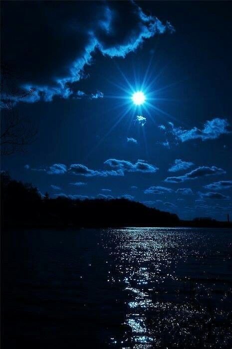 Лунная ночь 2 - ночь, вода, луна - оригинал
