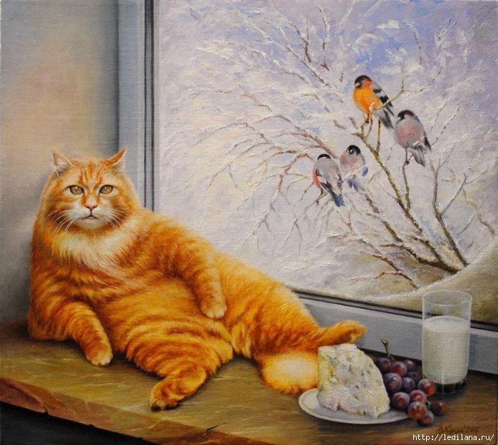 Рыжий - рыжий кот - оригинал