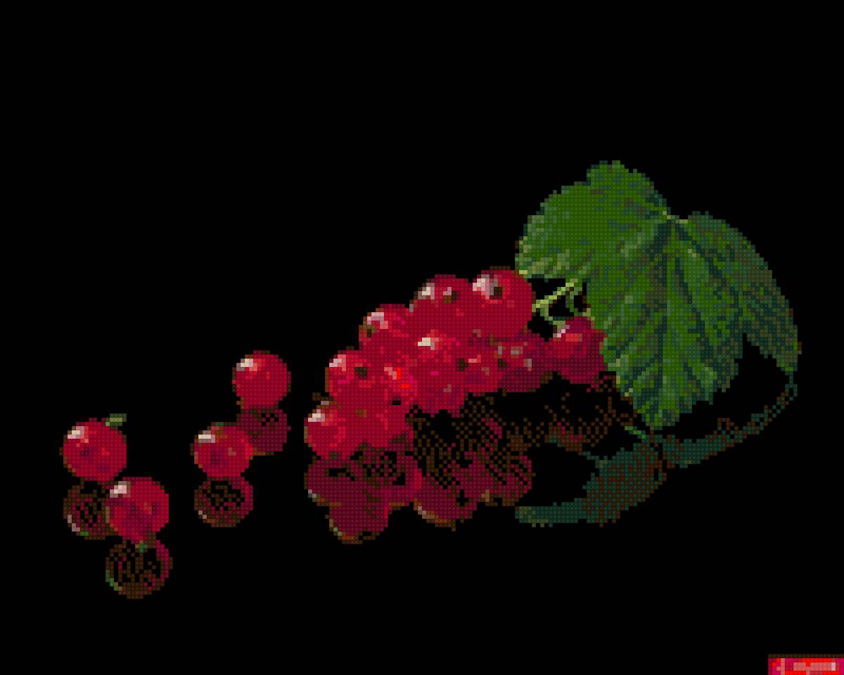 Смородина - смородина, вышивка - предпросмотр