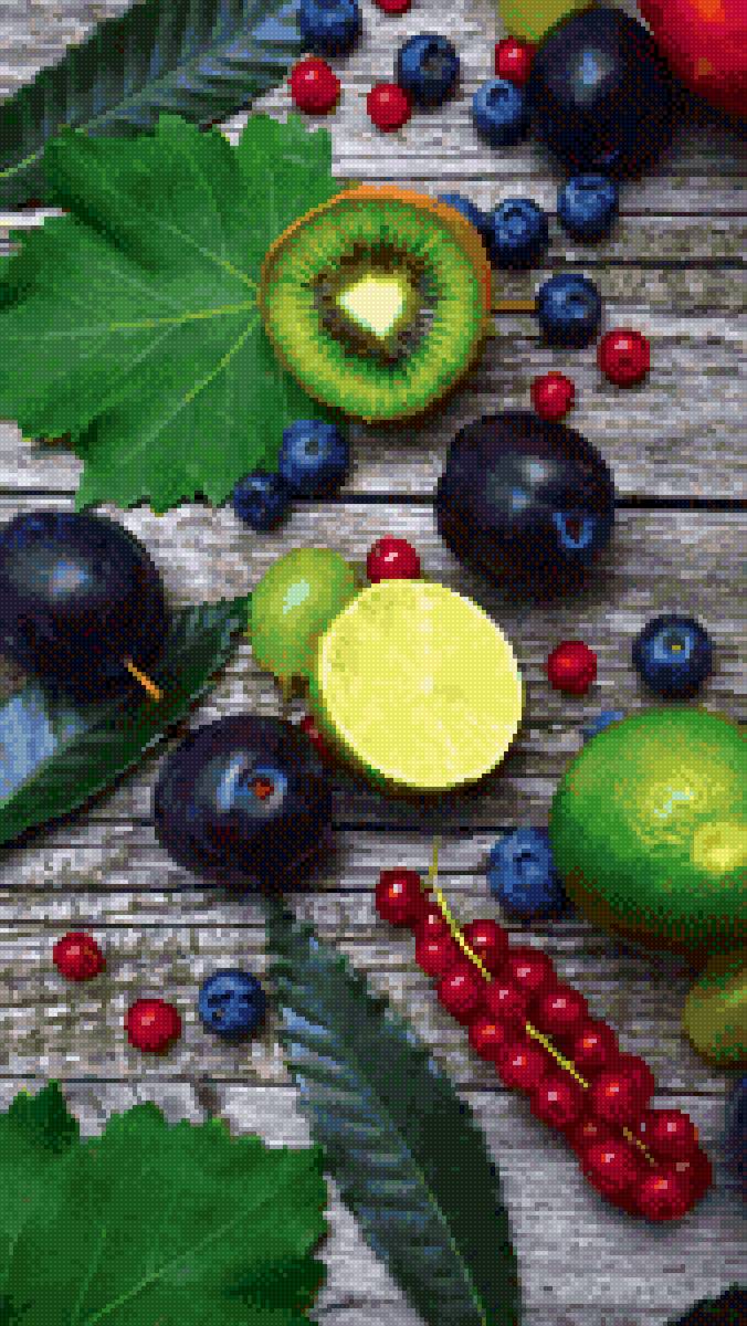 Ягоды - слива, ягоды, доска - предпросмотр
