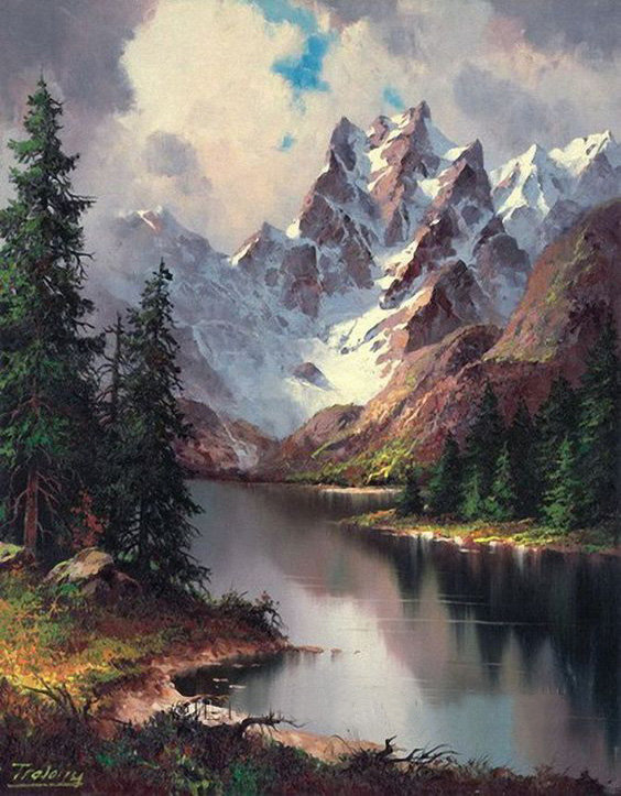 Горный пейзаж. Татьяна Зубова - русские художники - оригинал